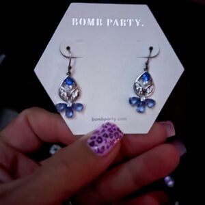 Blue Wildflower Ring bomb party Beautiful HTF